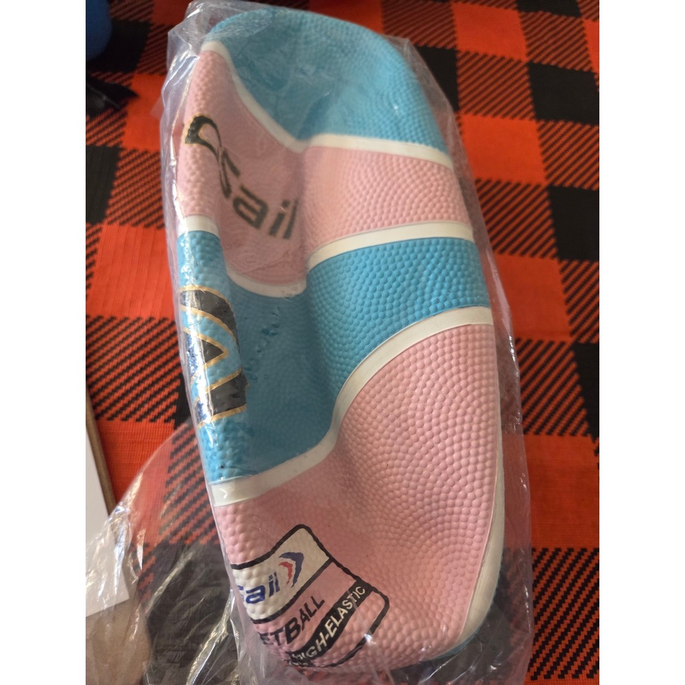 LongSail Basketball Pink Blue White High-Elastic Wear-Resistant Sport Ball NEW